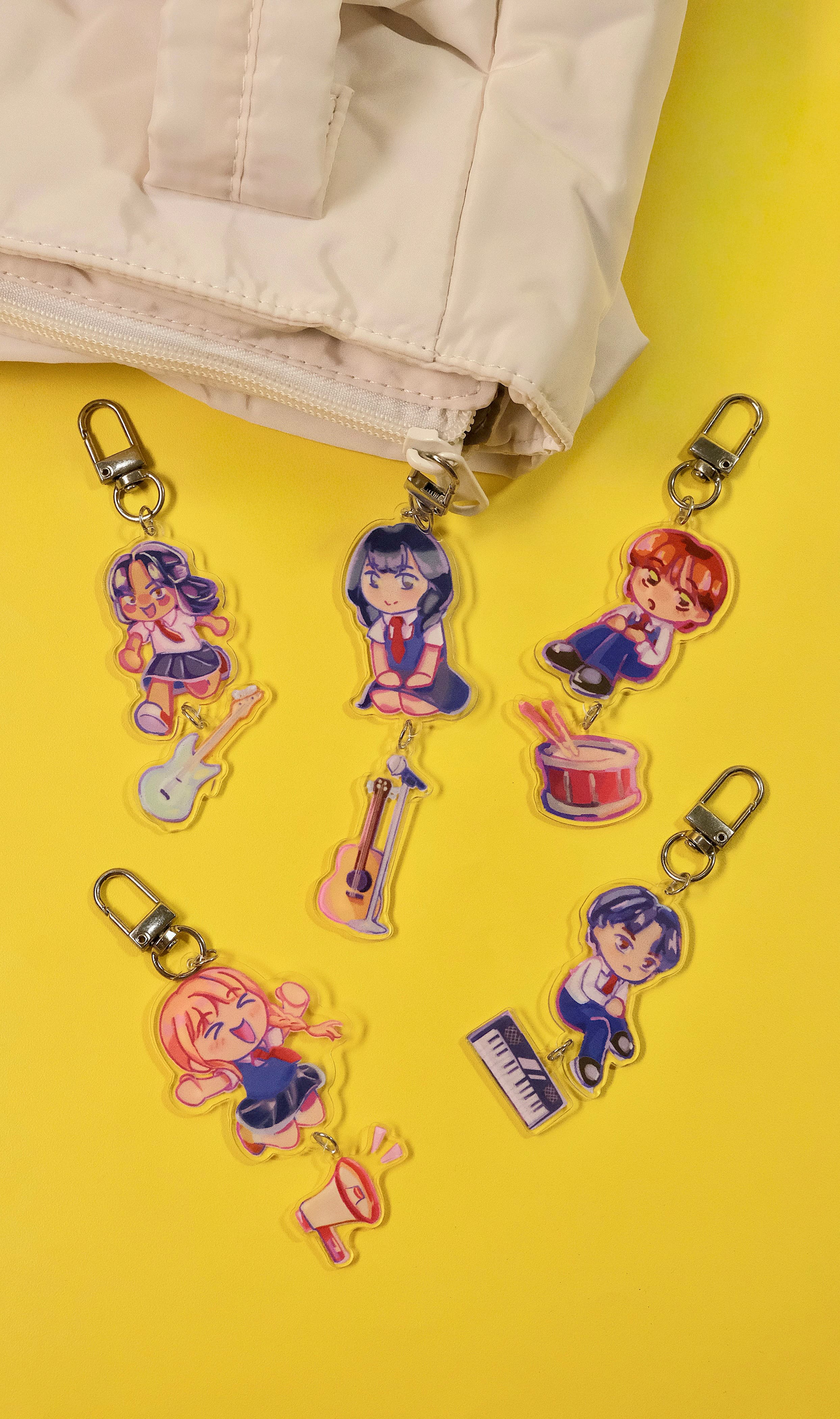 Tuned Together Character Acrylic Keychain